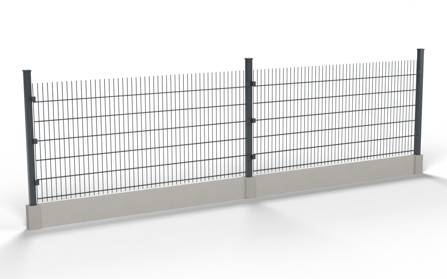 Panel 2D z podwójnym drutem poziomym